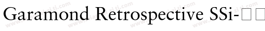 Garamond Retrospective SSi字体转换
